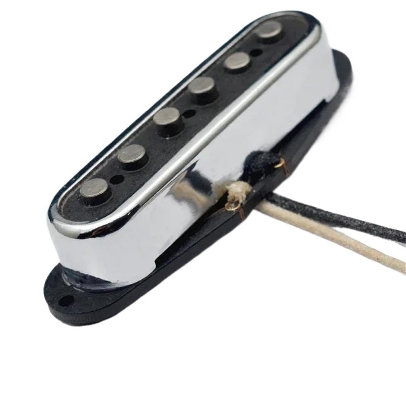 Miłośnicy Muzyki Przetworniki Do Gitary Elektryczn Przetwornik Do Gitary Elektrycznej Alnico-ST Style Z Otwartą Mosiężną Osłoną Fibre Bobbin 3 Gitara W Stylu Schodkowym Chromowana(Bridge 1pc)