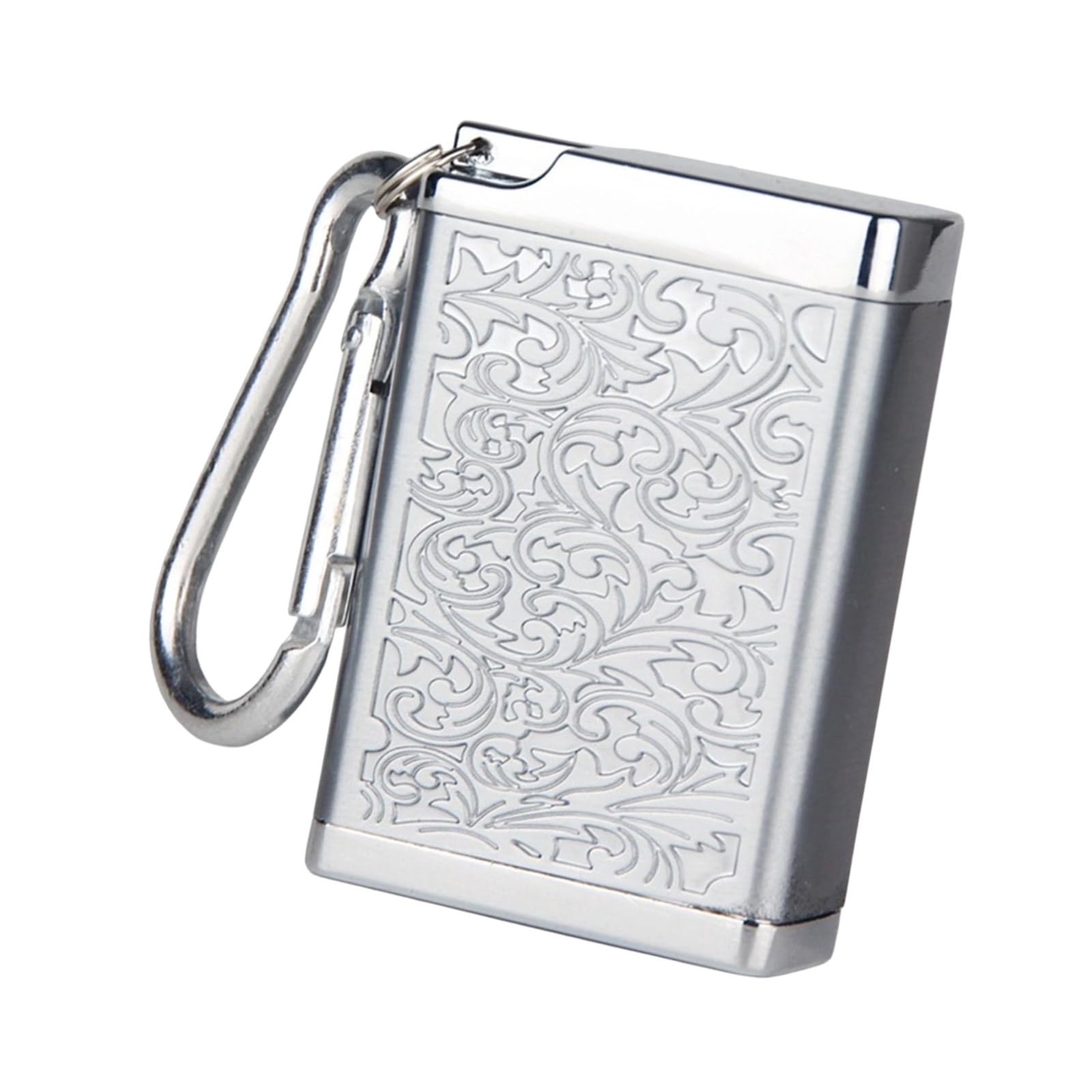 NVOQILIN Metal Keychain Ashtray With Secure Lid Ashes Holder For Outdoor Travel And Daily Commuting Leak Proof Easy To Carry