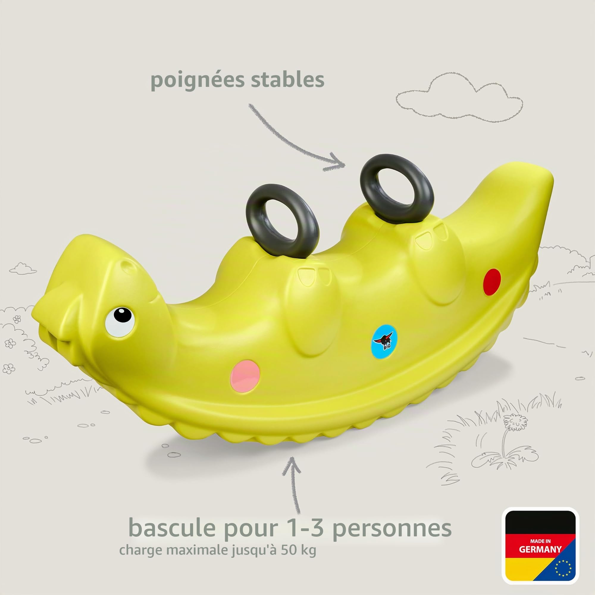 BIG Spielwarenfabrik 800056784 Bascule Verte