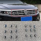 WWDDFA Decoración de Rejilla Delantera de Coche, Accesorios de Estilo embellecedores para Volkswagen VW Passat B8.5, edición estándar 2020 2021 2022, ABS