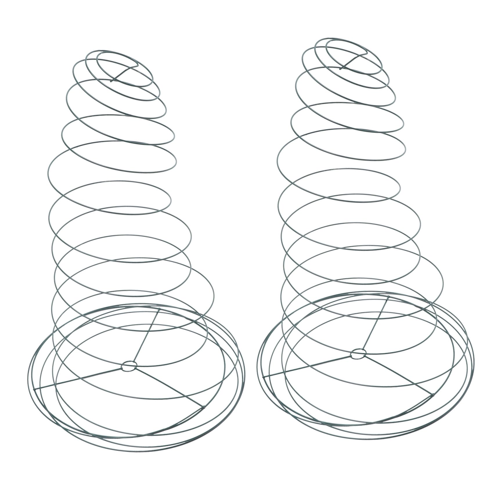 2 Stück Teiliges Edelstahl Spiral pflanzenstützset Verstellbare Rankhilfe für Tomaten und Gemüse Langlebiger Pflanzensupport für Garten Balkon und Terrasse Stabiler