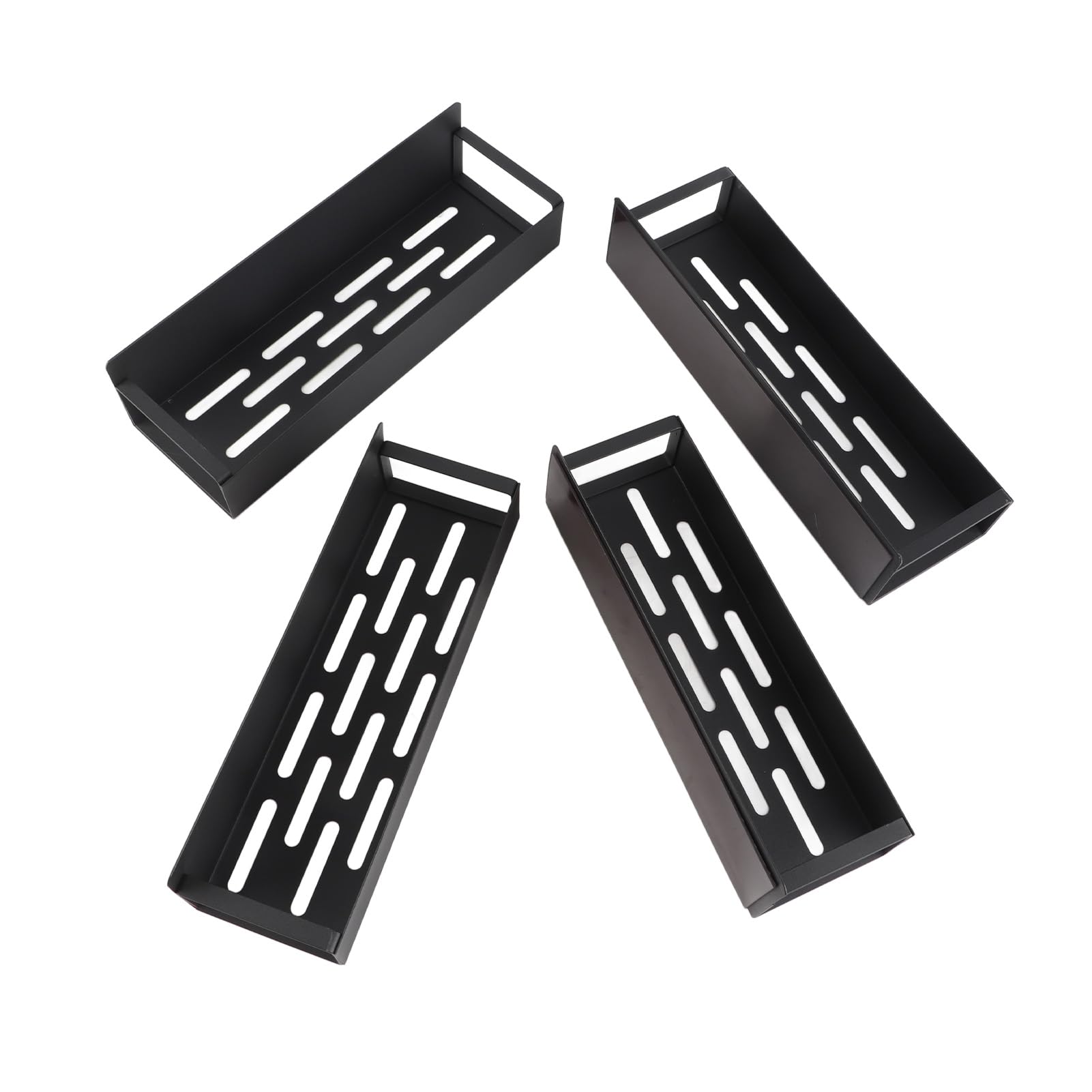 Gonetre Estante de Almacenamiento Lateral para Frigorífico, Estante de Especias de Hierro Magnético para Refrigerador de Cocina, con Fuerte Adsorción, No Necesita Taladro (Juego de 4 piezas.)