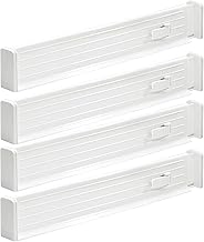 NIWOHOM compartimentos para cajones, accesorios de cocina no inferiores, organizador de cajones ajustable con protectores