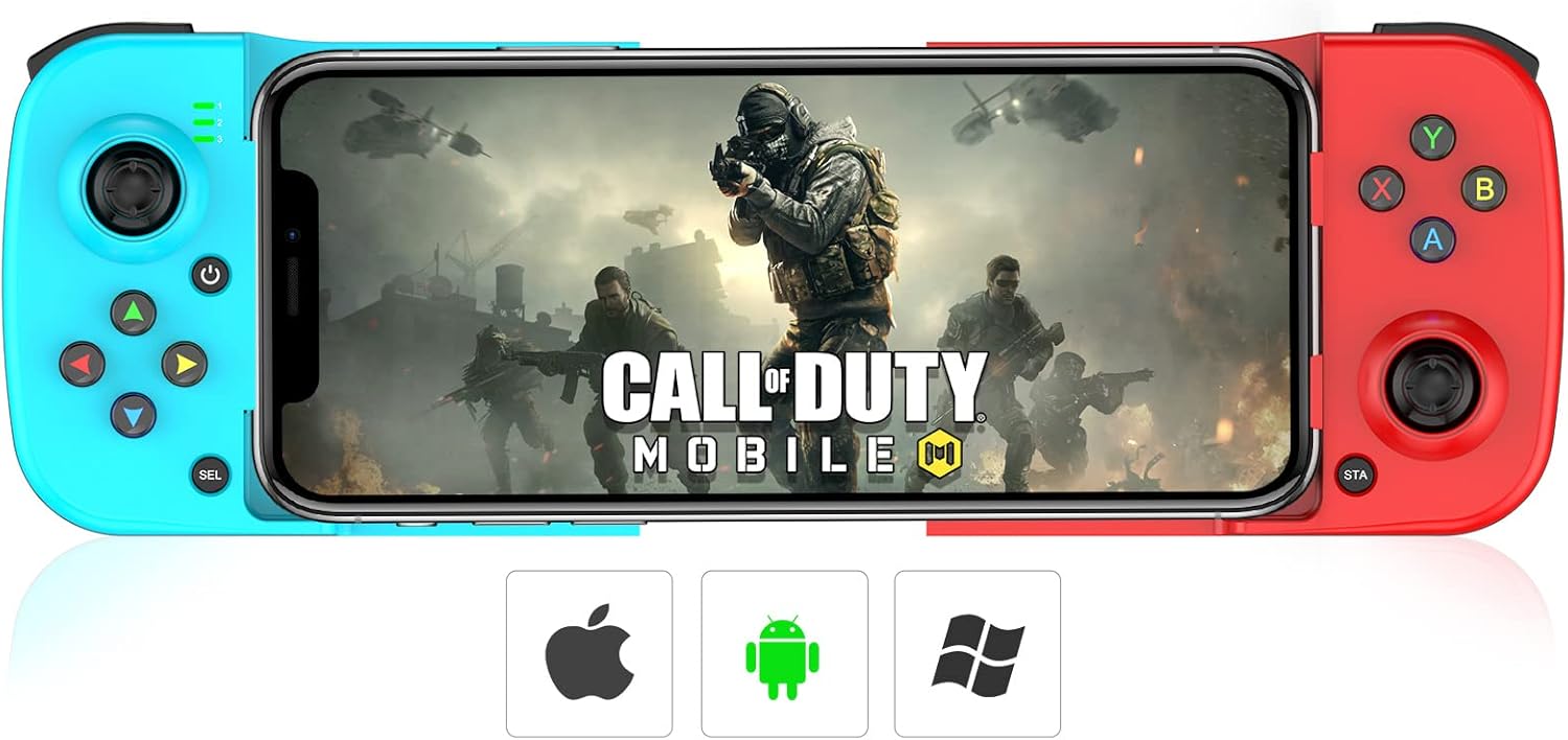 Joso Wireless Game Controller for iOS, Android, PC, Bluetooth Gamepad