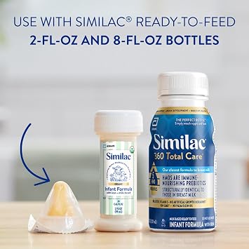 Similac Infant Nipples and Rings, Latex-Free, Disposable, Case of 50