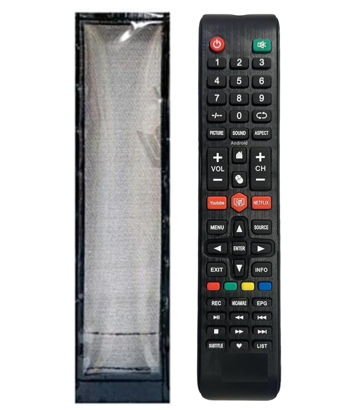 LUNAGARIYA®,Protective Cover for ITEL Smart TV Remote, PU Leather Cover Holder UTR-U28(Before Placing Order,Please Check The Product Dimensions)-image-35