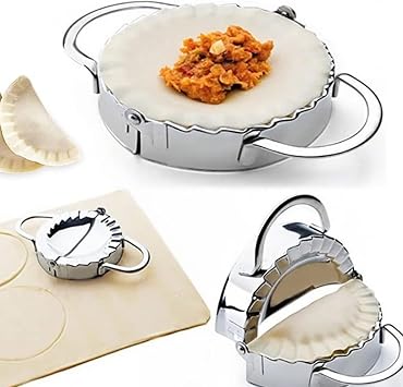 1 Pcs Dumpling Maker, 3'' Stainless Steel Empanada Maker Press, Pastry Tools Ravioli Mold Gyoza Maker Kitchen Accessories, Pie Maker, Dumpling Maker