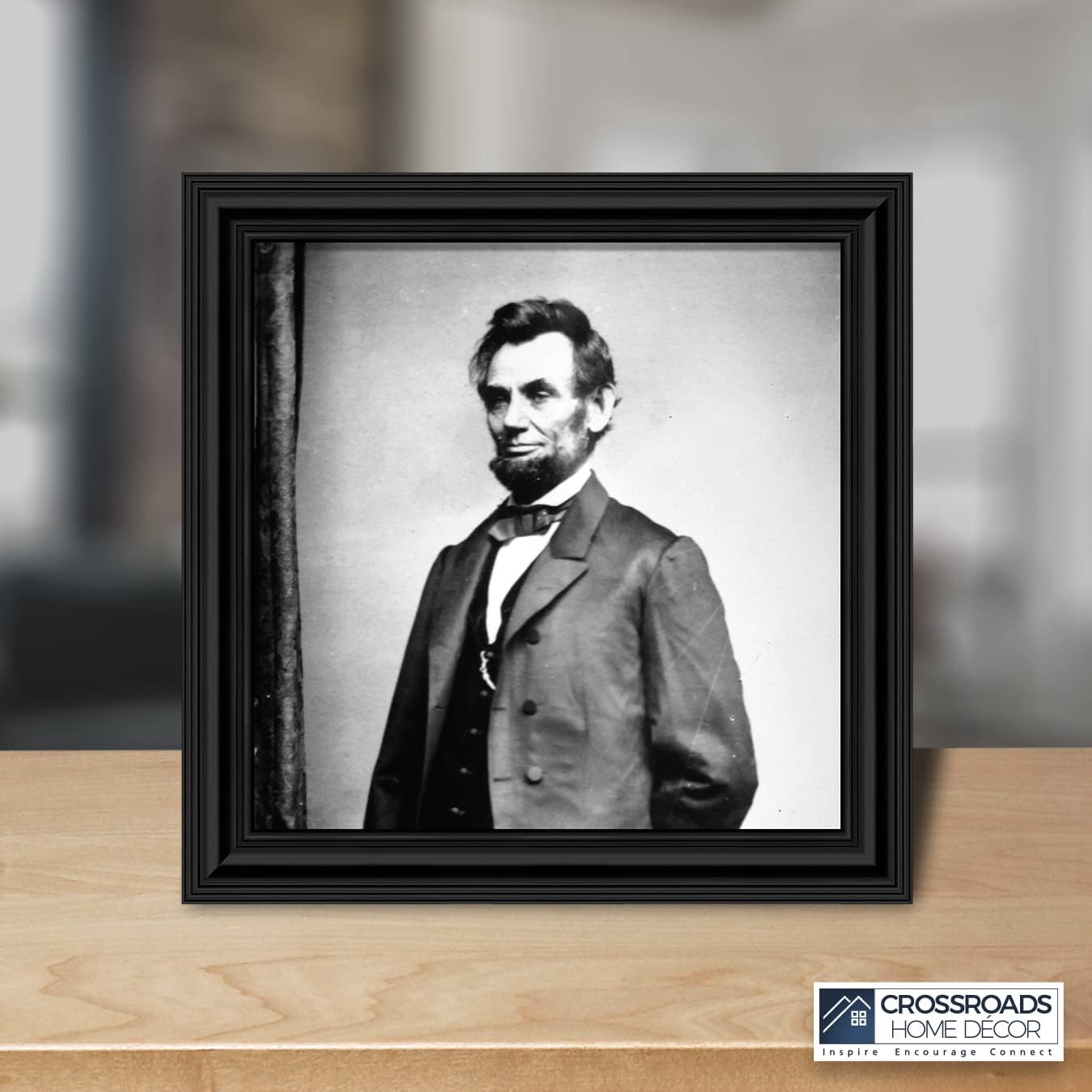 Crossroads Home Décor Abraham Lincoln, Presidential Images, Historical Picture Frame, 8542B