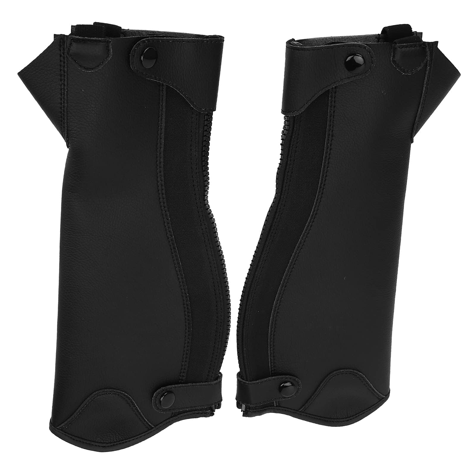 HERCHR Reiten Unisex Kinder Half Chaps PU Leder Reiten Kinder Half Chap Reißverschluss Half Chap Reitschutzausrüstung