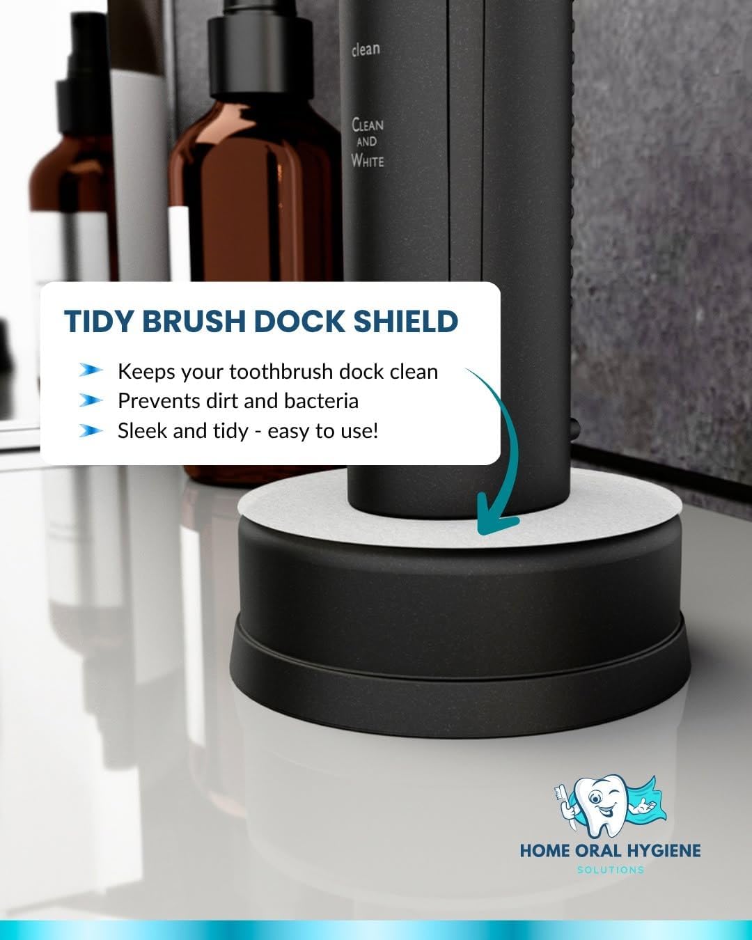 Shield – Electric Toothbrush Dock Protector, Compatible with Philips Sonicare Chargers (50 Count)