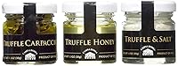 Vista 1 de Casina Rossa Truffles Trio Pack: Carpaccio de trufa - Miel de trufa - Trufa y Sal, 3 x 1 oz.