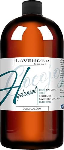 Dr Joe Lab Tónico en aerosol de hidrosol lavanda para la cara, niebla hidratante de agua floral, puro y natural para todo tipo de piel (32 onzas)