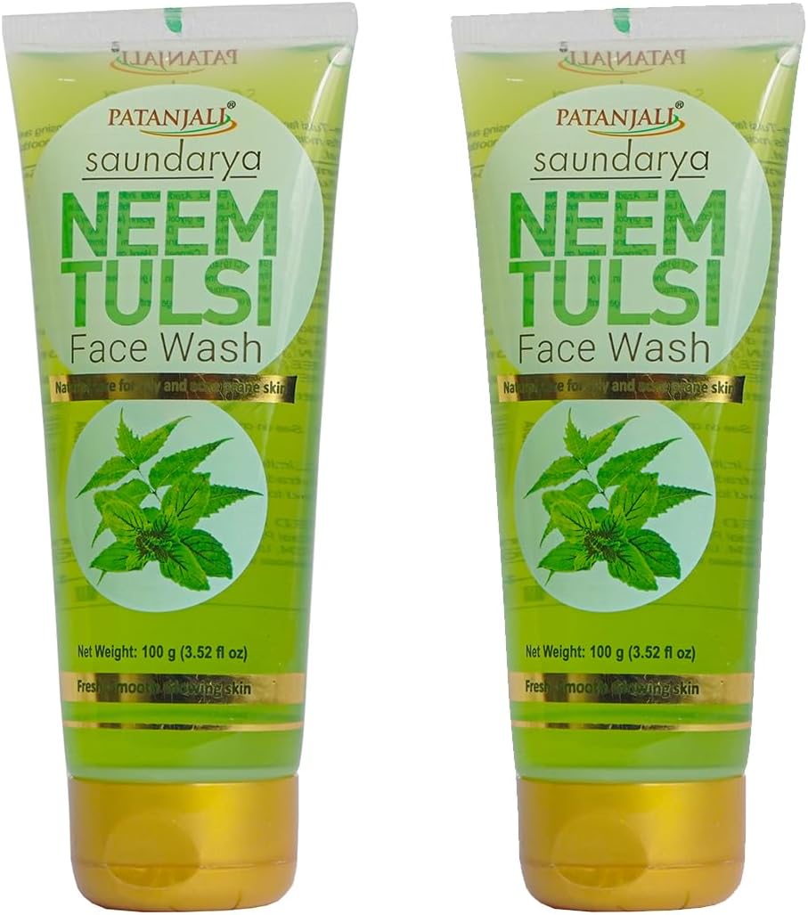 Neem Tulsi Face Wash 100gm / 3.52 fl oz - Pack of 2