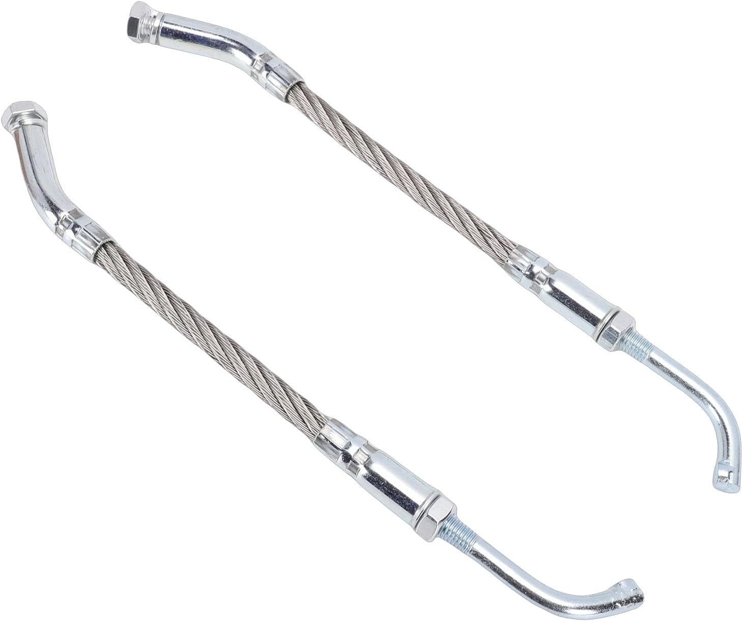2PCS Snowmobile Ice Scratchers Kit, Alloy Steel Galvanized with Single Installation, for Snowmobiles with Reverse Non Reverse Height 2.5in