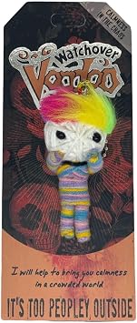 Watchover Voodoo 3-Inch Its Too Peopley Outside Keychain - Handcrafted Gift to Bring Good Luck and Positivity Everywhere You Go