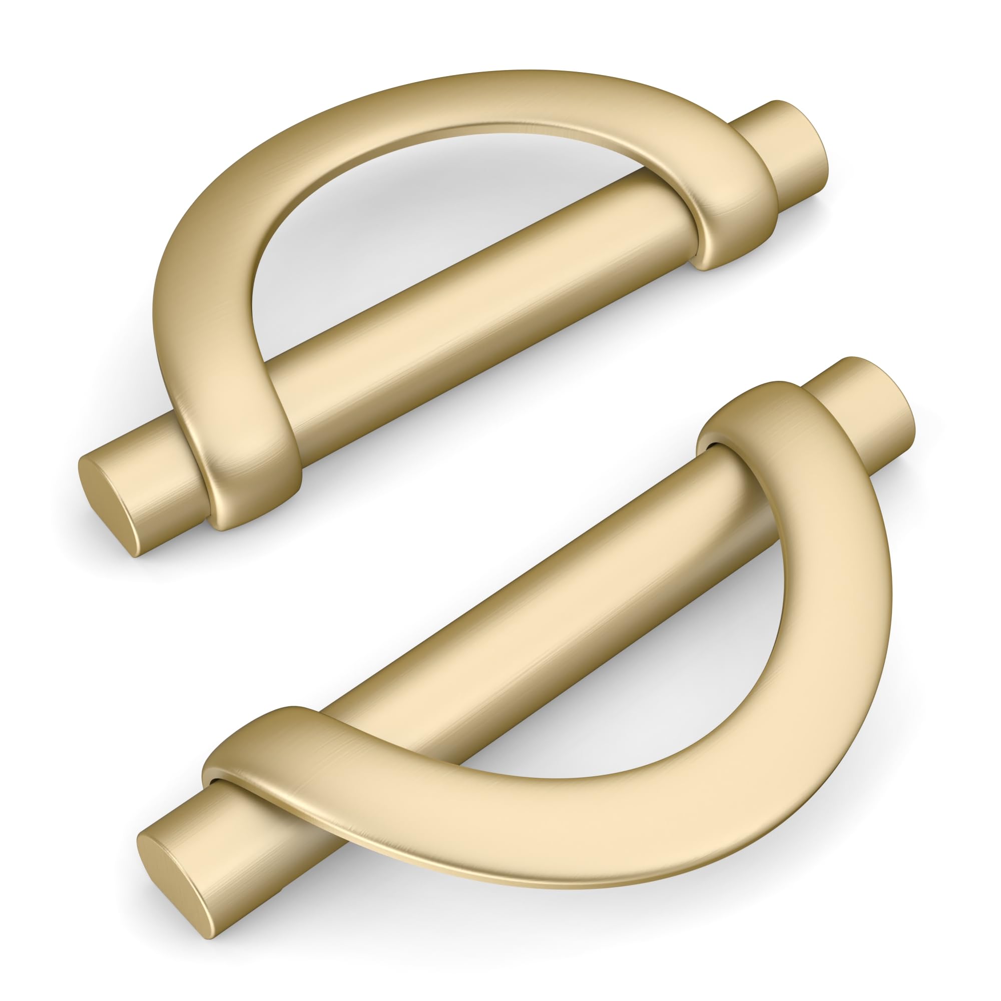 Brushed Gold Cabinet Pulls - 10 Pack -15 Brushed Gold Cabinet Pulls - 10 Pack -15