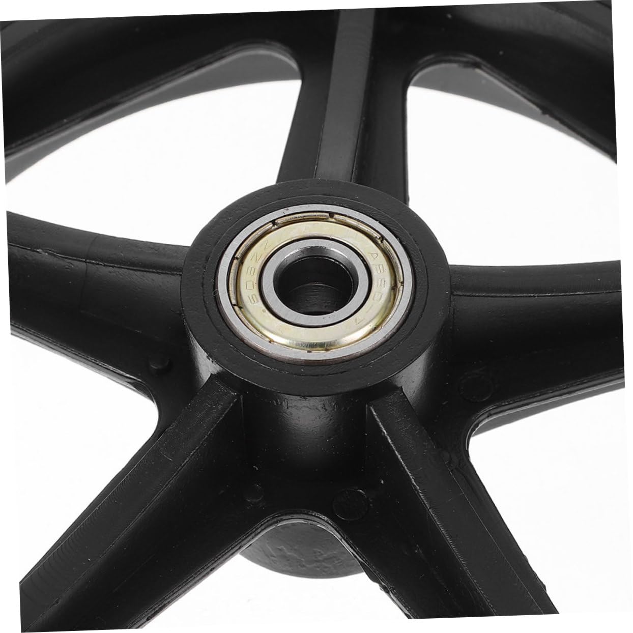 Ruedas para Silla de Ruedas de Repuesto 4 Piezas Negras | Acero Inoxidable, Plástico y Goma, Mantenimiento Sencillo, Repuesto Manual para Uso Diario