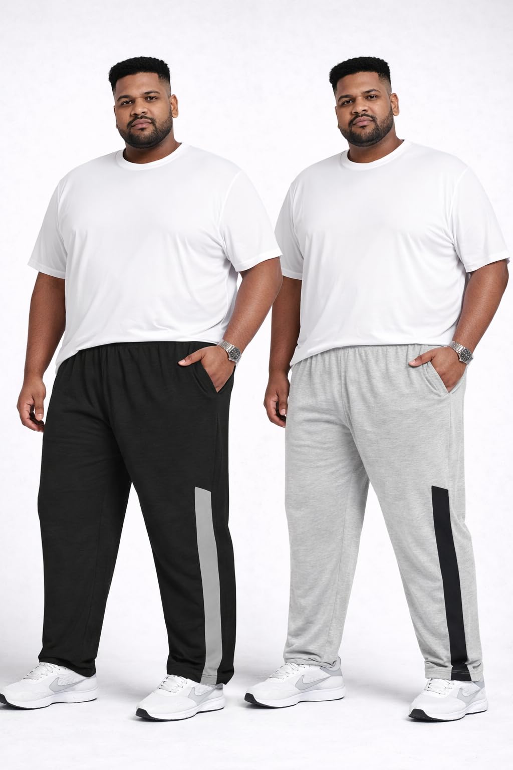 stroove Track Pant for Men's || Men's Cotton Track Pant || Men's Regular Fit Mid Rise Track Pant...-picture-27