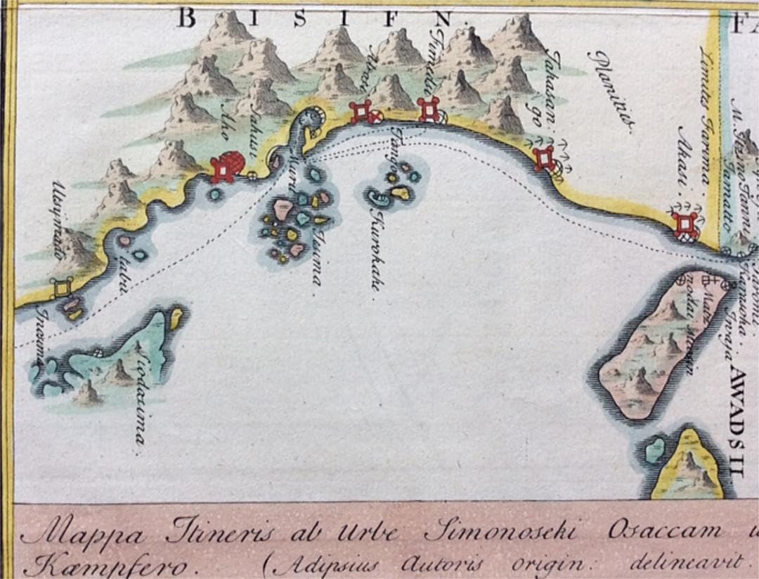 ケンペルの日本旅行図 