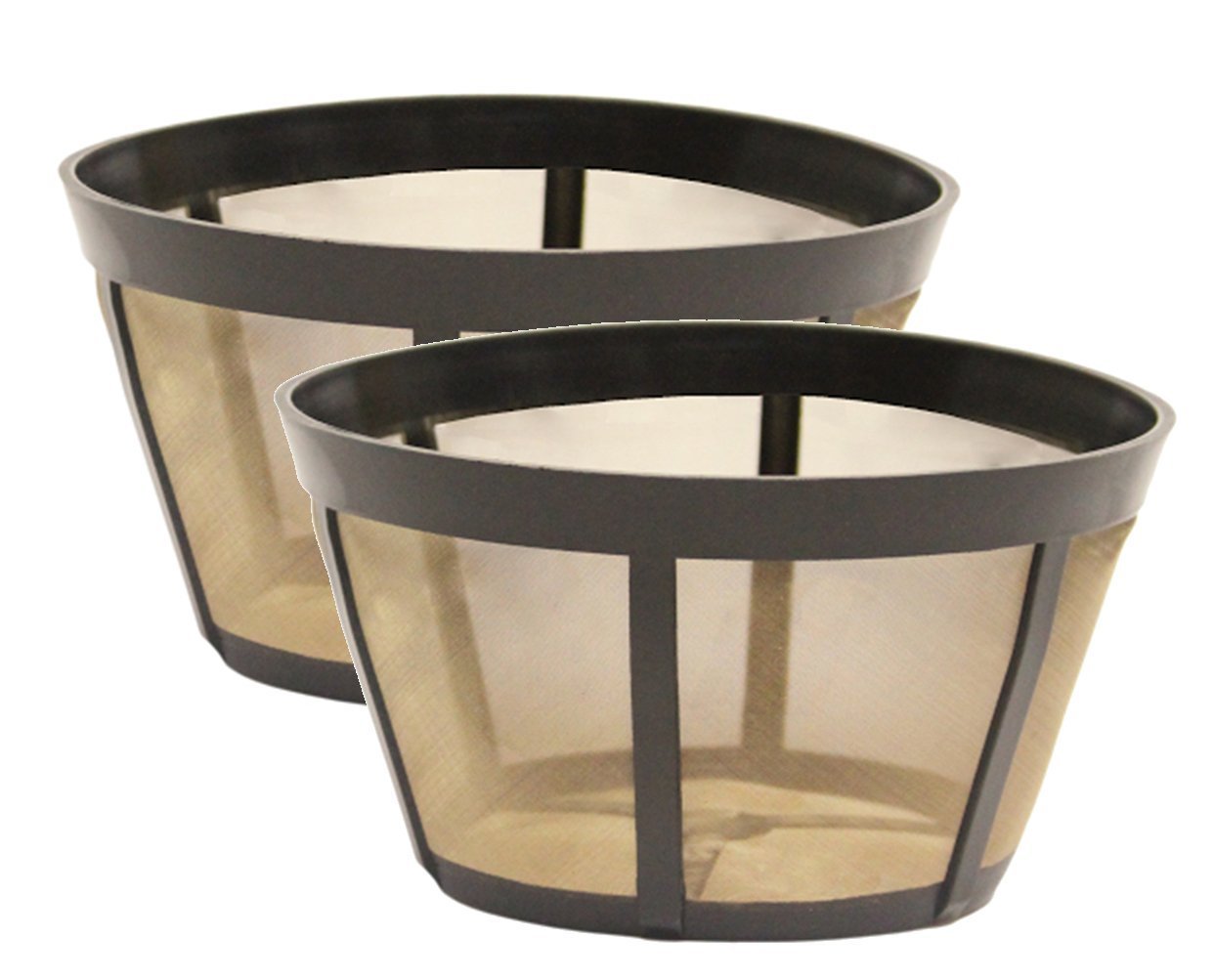 2 Pack Reusable Coffee Filter fits BUNN Coffee Maker and Brewer. 10 Cup Basket (2)