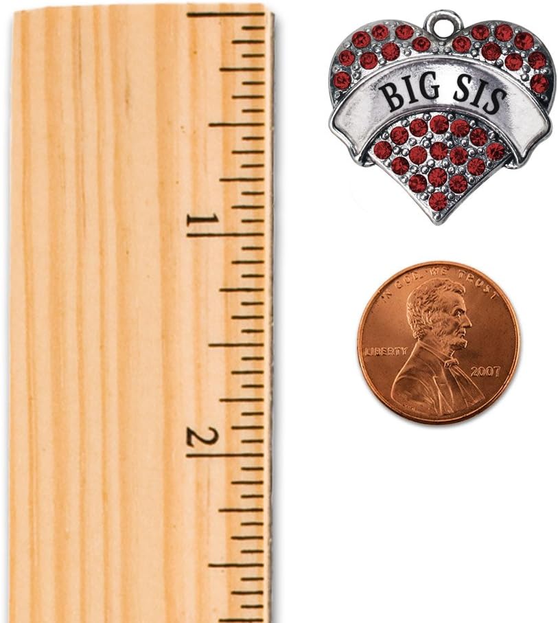 Inspired Silver - Silver Pave Heart Charm for Bracelet with Cubic Zirconia Jewelry - Image 2