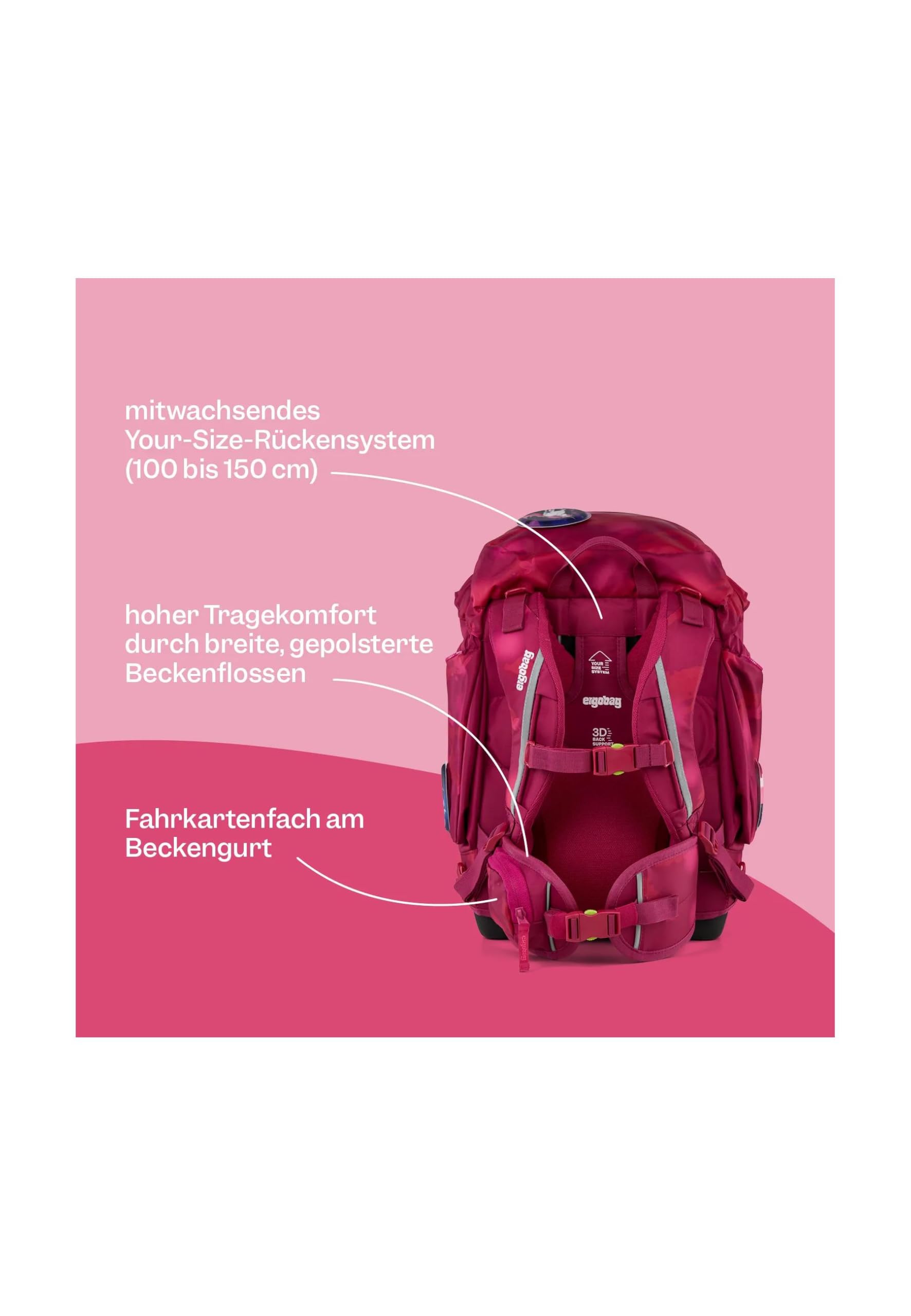 ergobag set zaino scolastico pack Set Bundle Bearlaxy - Lilla