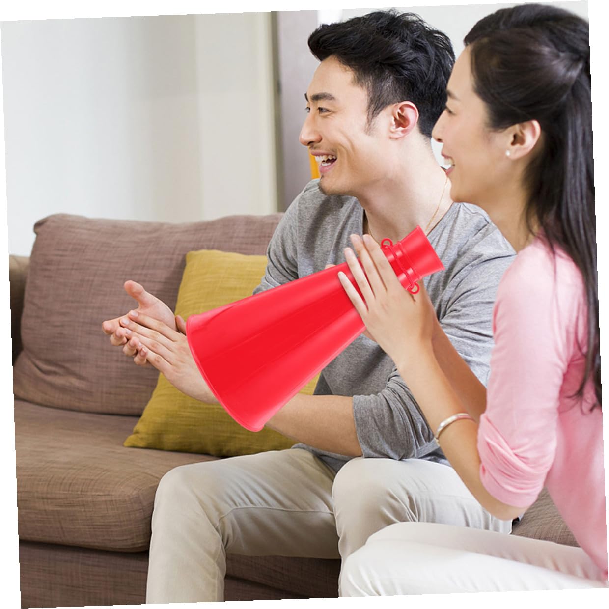 ABOOFAN 4 Stück Kleiner Megaphone aus Kunststoff zum Anfeuern bei Sportveranstaltungen mit Benutzerfreundlichem Design und Schallverstärkung für Outdoor Aktivitäten