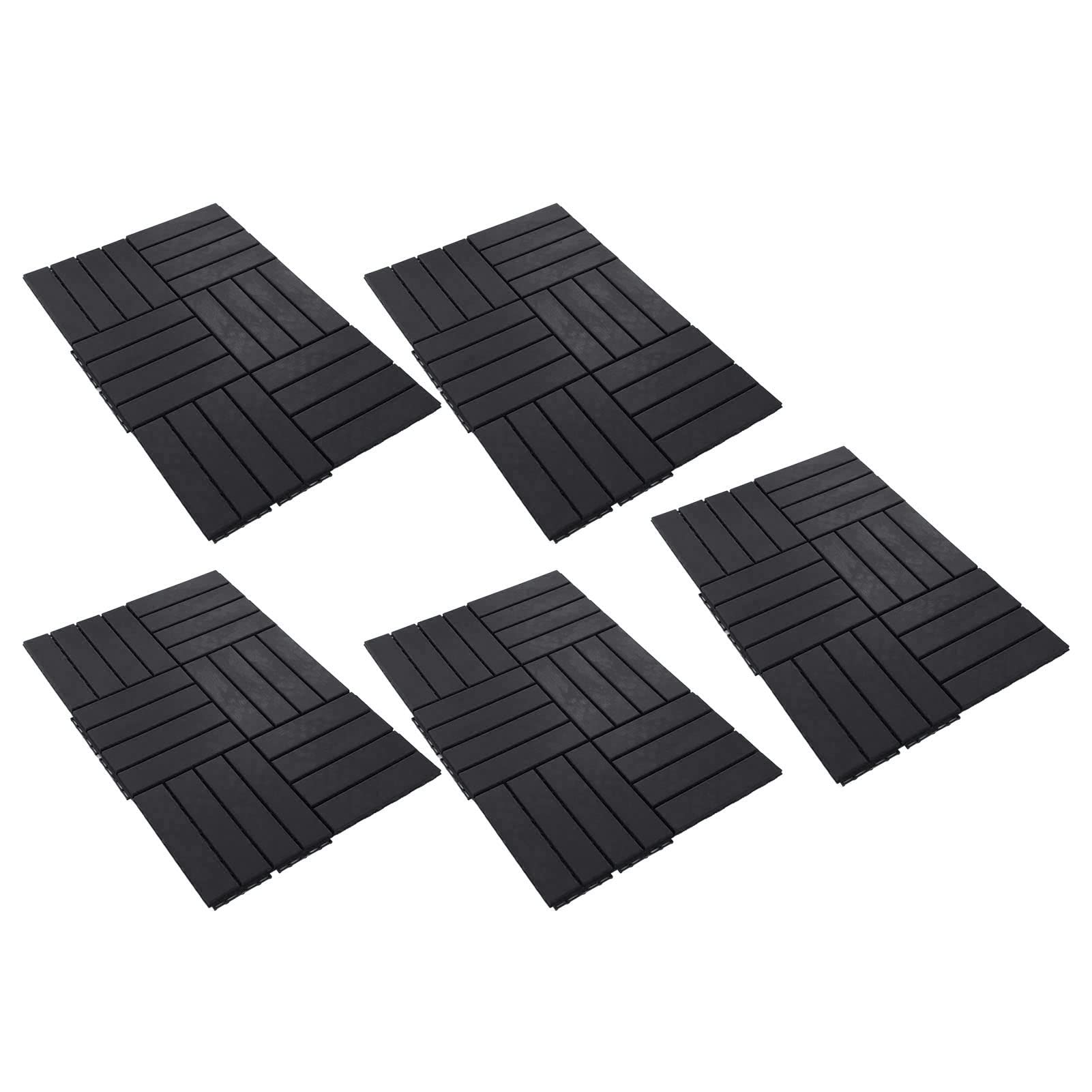 Dalles de terrasse dalles plastique emboîtables 30 pcs extérieur étanche
