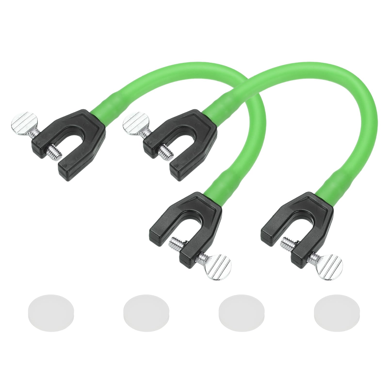 YELARXI Ski Tip Connector, Snowboard Clip Ski Training Aid Basic Turning Portable Durable Holder Skiing Accessories- Fit for (Beginners Skiing Training/Speed Control) 2 Pcs & Light Green