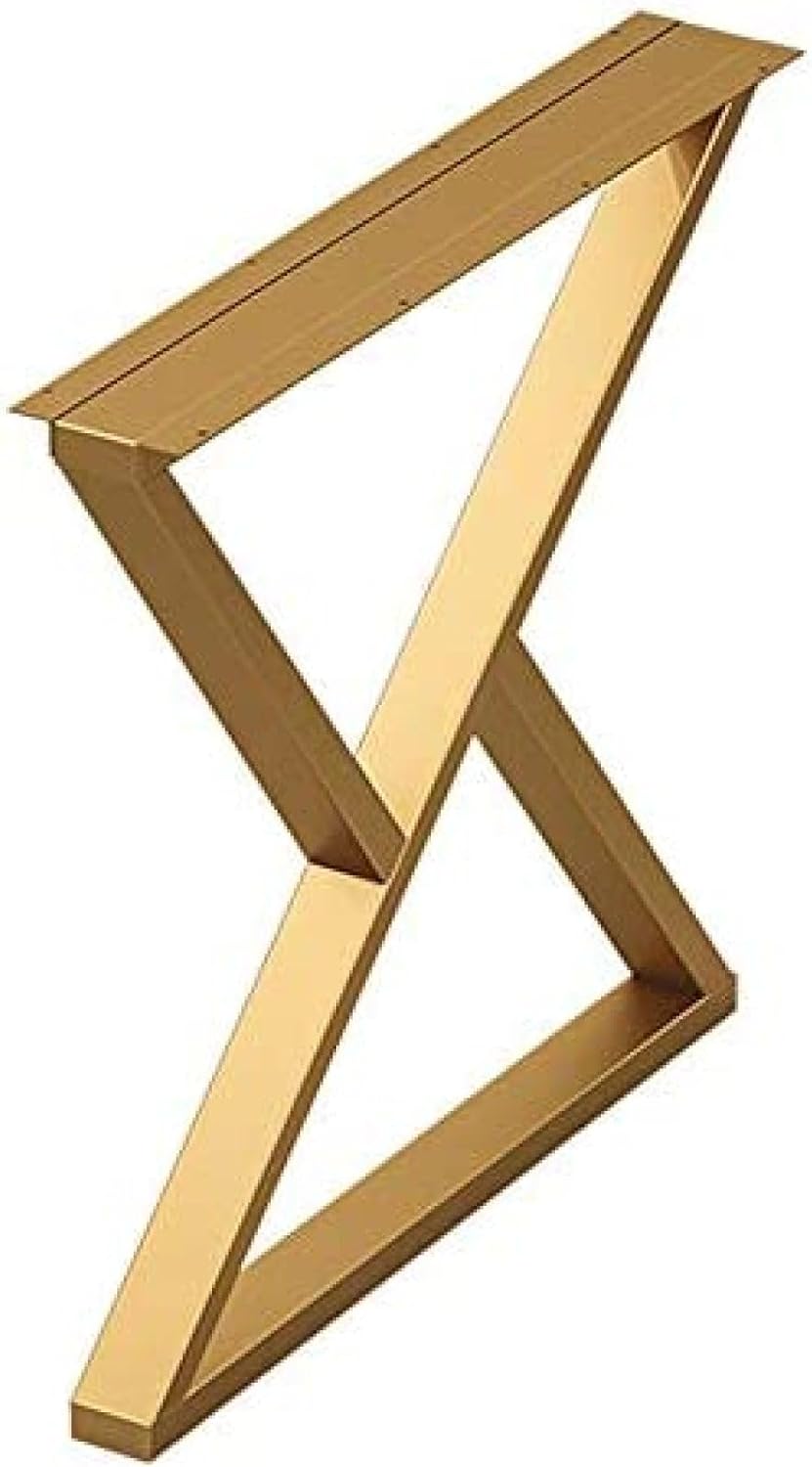 Heavy Duty Table Legs Metal Furniture Legs X-Frame Dining Table Legs DIY Coffee Table Legs Adjustable Bench Legs Replacement Legs 1pc 70/100cm,Gold,40CM*100CM