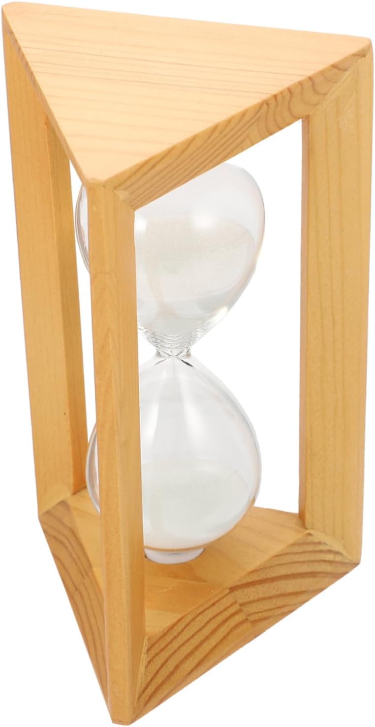 SHOWERORO 1pc Hourglass Timer Wooden Sand Clock Vintage