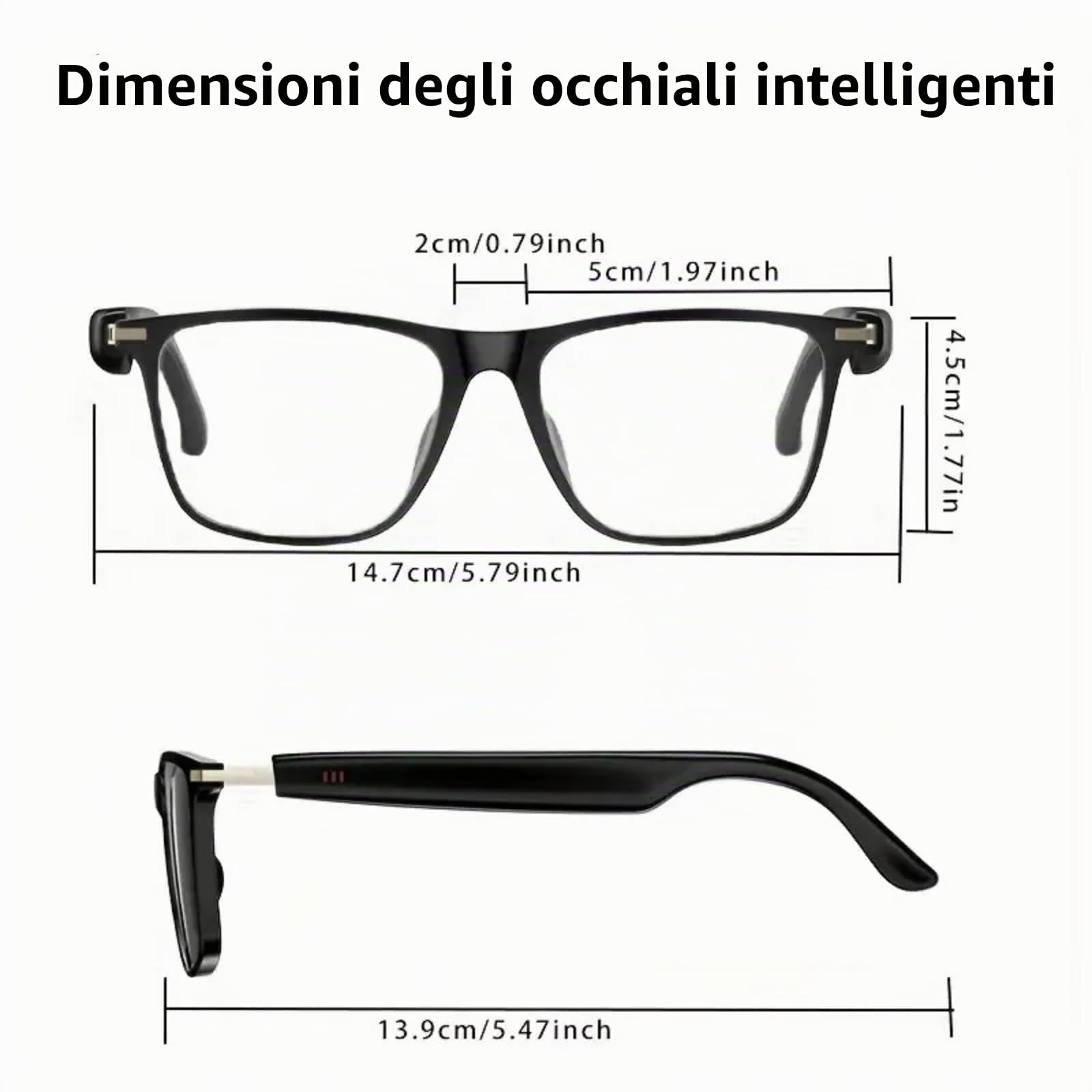 Occhiali intelligenti per traduttore AI con chat GPT, traduzione in tempo reale, occhiali Bluetooth per uomini e donne con oltre 160 lingue, lenti fotocromatiche, supporto audio/video