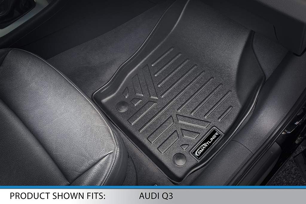SMARTLINER Custom Fit Floor Mats 1st Row Liner Set for 2015-2018 Audi Q3