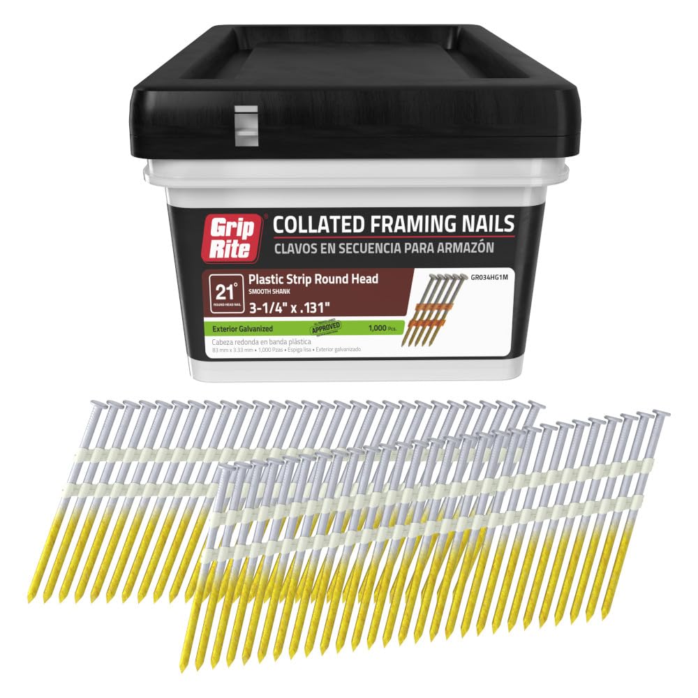 Galvanized Framing Nails - 2500 Count -12