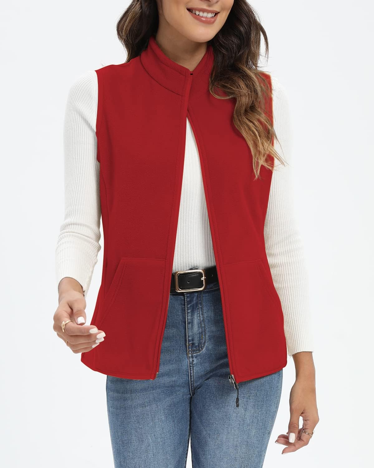 Xeoxarel Women's Fleece Vest with 6 Pockets (XS-2XL) - Image 4