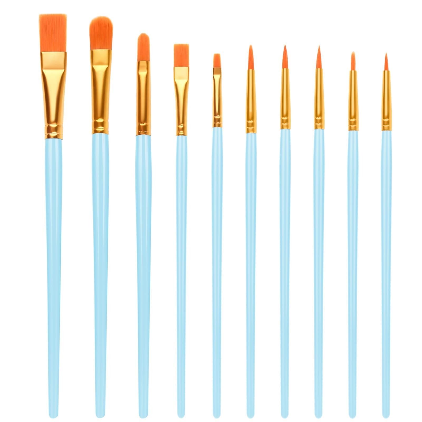 Nylon-Pinsel-Set – 20 Mehrzweck-Kunstpinsel für Kinder und Erwachsene, ideal zum Malen, Basteln und für DIY-Projekte