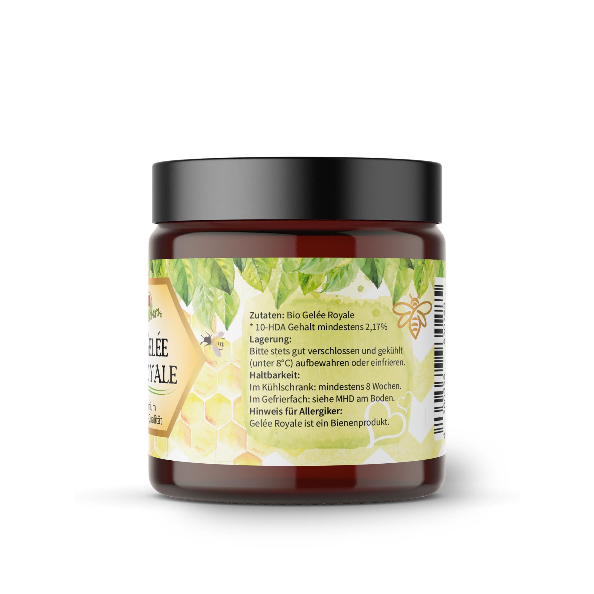 Bio Gelee Royal | Frisches Gelee in Premium Imkerqualität | OHNE Zusätze | Naturherz-Original (3 x 100 g)