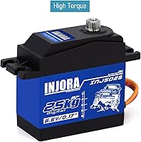 Vista 7 de INJORA RC Servo 55.1 lbs Servo Digital Servo Alto Torque RC Piezas para 1:10 RC Crawler VP VS4-10 SCX10 Pro SCX10 TRX4 D90