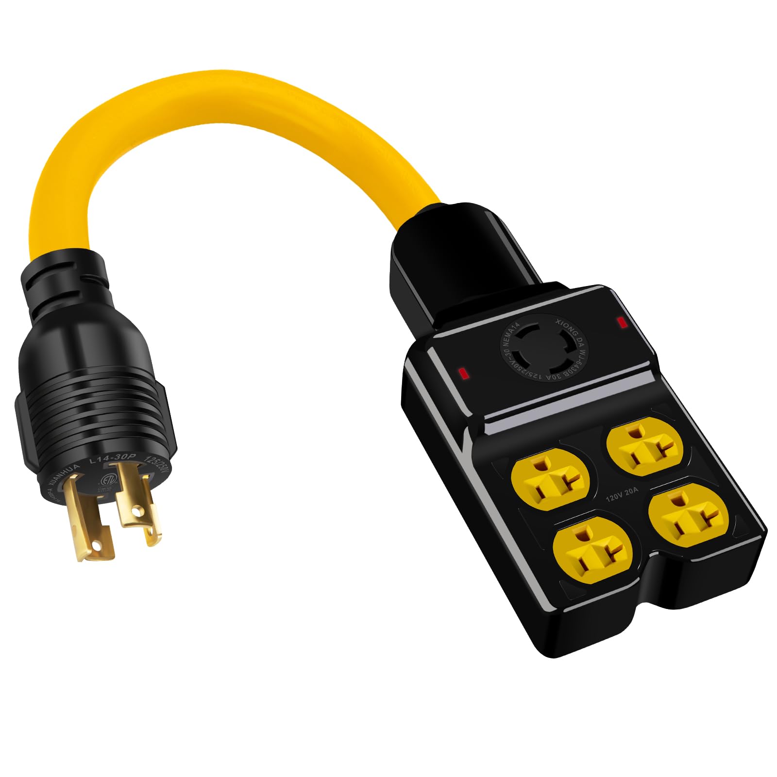 Amazon.com: NEMA L14-30P to 4X 5-20R/5-15R&L14-30R Generator