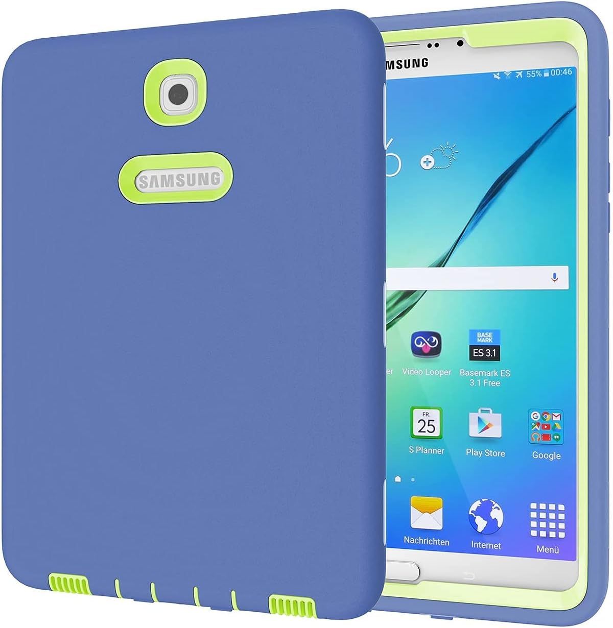 Ycxbox for Samsung Galaxy Tab S2 8.0" Case,Hybrid Galaxy Tab S2 8.0 Case Cover,Rugged Heavy Duty Kids Proof Protective Case for SM-T710 / SM-T713 /SM-T715 2017