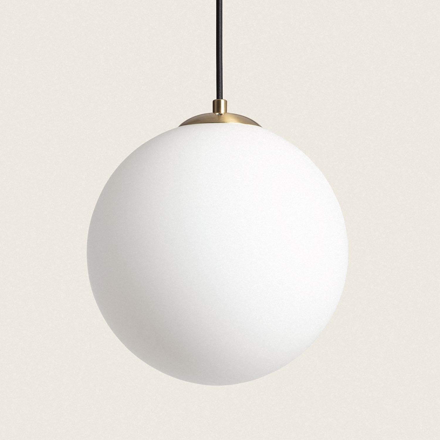 LEDKIA Lampada a Sospensione Metallo e Vetro Moonlight Brass Oro