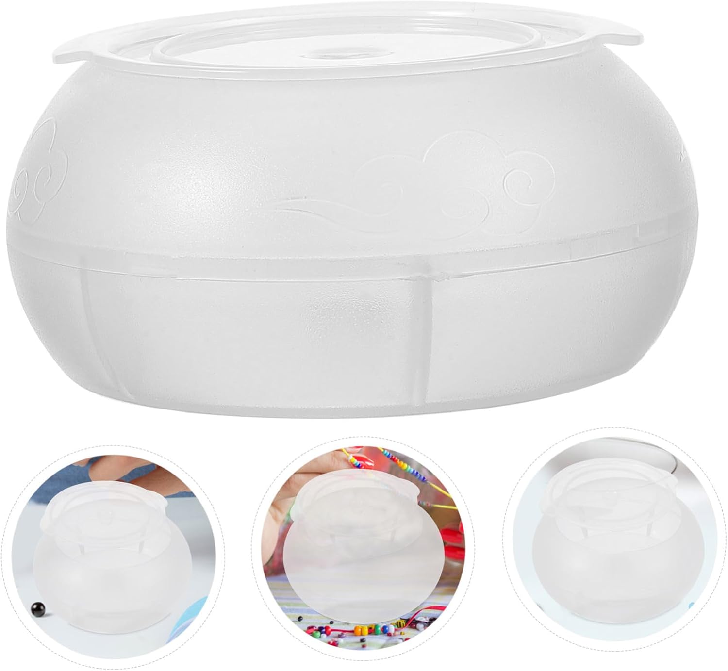 Anneome Bead Bowl Beading Tool Plastic Bead Container for Crafting for Jewelry Making and Bracelet Creation for Enthusiasts