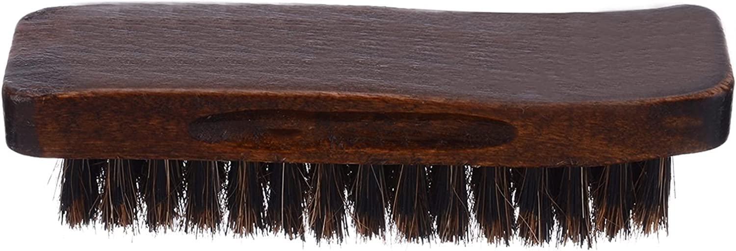 Cepillos for zapatos for el hogar, mango de madera, melena natural, crin de caballo, pulidor de zapatos, cepillo de limpieza, herramienta de limpieza del hogar, cepillo for zapatos, cepillo f