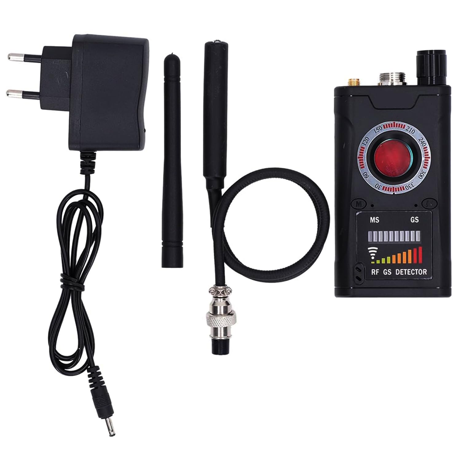 Rilevatore di Telecamere microspie - Scanner di Segnali RF, GPS e Campi Magnetici per Privacy e Sicurezza in Auto, Casa e Ufficio (k18s)