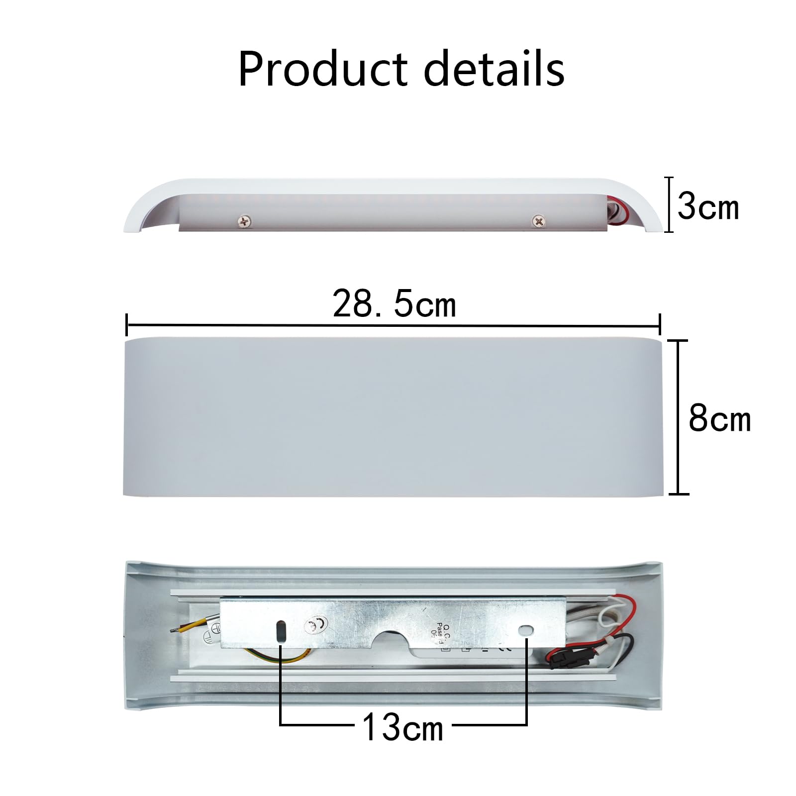 KICAAO 2 stuks 12W wandlampen LED binnen wandlampen wit modern omhoog omlaag licht wandverlichting neutraalwit trappenhuisverlichting ganglampen voor woonkamer slaapkamer gang enz., van aluminium KICAAO 2 stuks 12W wandlampen LED binnen wandlampen wit modern omhoog omlaag licht wandverlichting neutraalwit trappenhuisverlichting ganglampen voor woonkamer slaapkamer gang enz., van aluminium