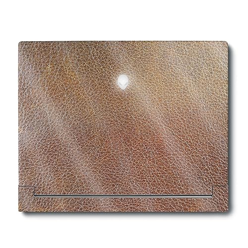 Image of MightySkins Glossy Glitter Skin Compatible With Alienware X16 R1 (2023) Full Wrap Kit - Brown Pleather | Protective, Durable High-Gloss Glitter Finish | Easy To Apply & Change Styles | Made in the USA