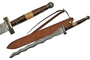 SZCO Supplies Damascus Steel Flamberge Sword