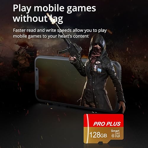 Miniatura 6 de Paquete de 2 tarjetas TF de 128 GB con adaptador, tarjeta de memoria de alta velocidad, UHS-I C10 A1 tarjeta TF de memoria para tabletateléfono