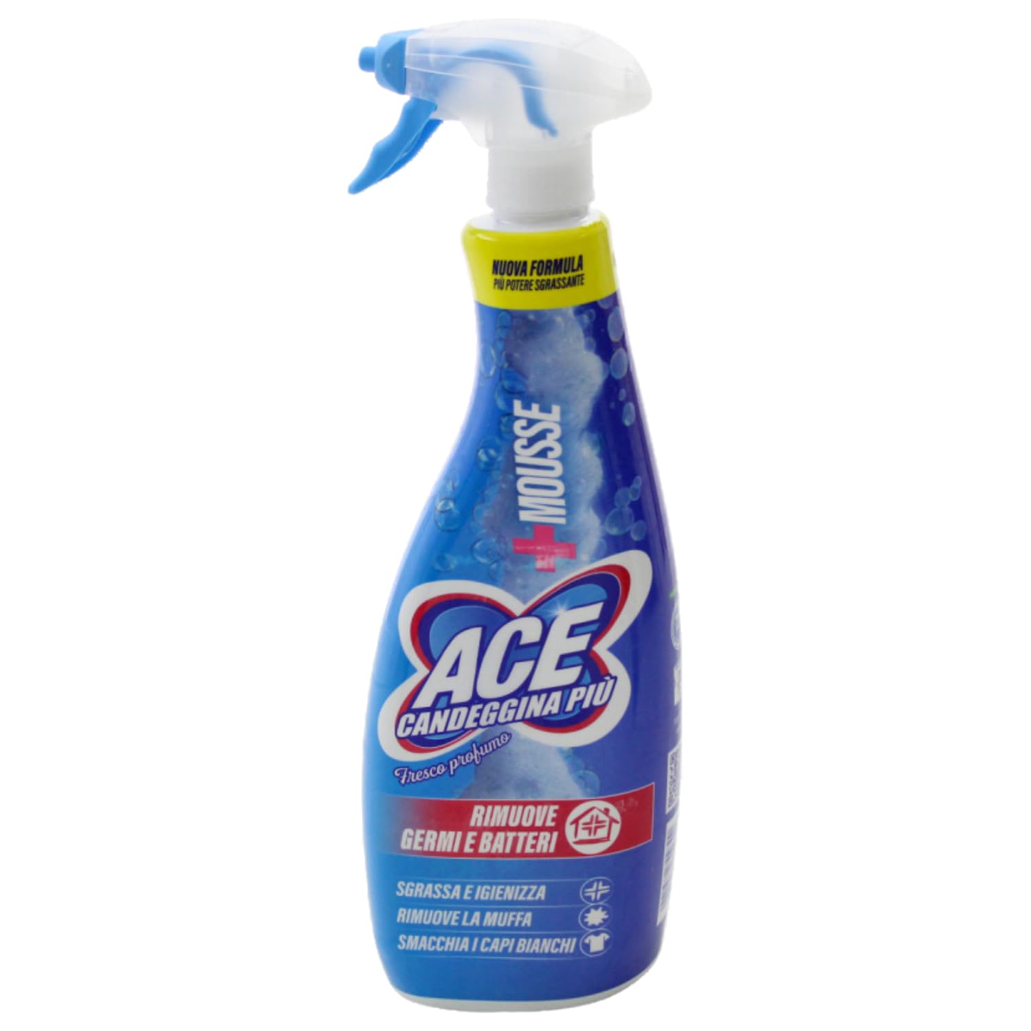 Candeggina Spray con Fresco Profumo – 800 ml – Pulizia Igienizzante per Superfici kit con Spugna Brandizzata SPESA & RISPARMIO Inclusa – Variazioni 4/8/12 Pezzi (12)