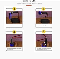 Vista 3 de Kit de sello de cilindro hidráulico-Herramienta de instalación de sello de varilla Herramienta de instalación hidráulica U-Cup Twistor 6 PCS